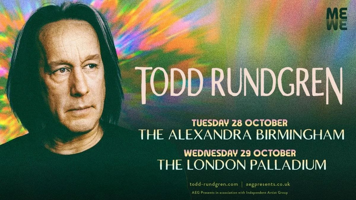 Todd Rundgren announces October 2025 UK dates — Red Guitar Music