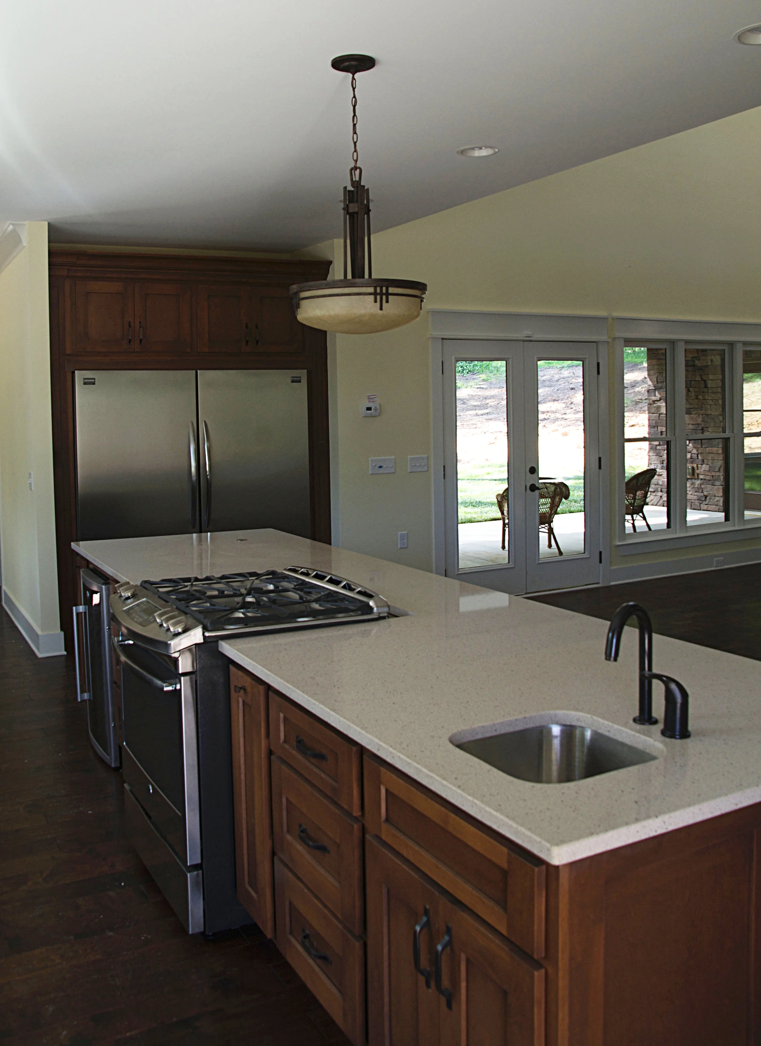 Kitchen Incorporating Universal Design and Aging in Place.