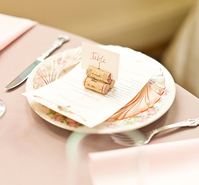 Vintage pink china and Depression glass plates