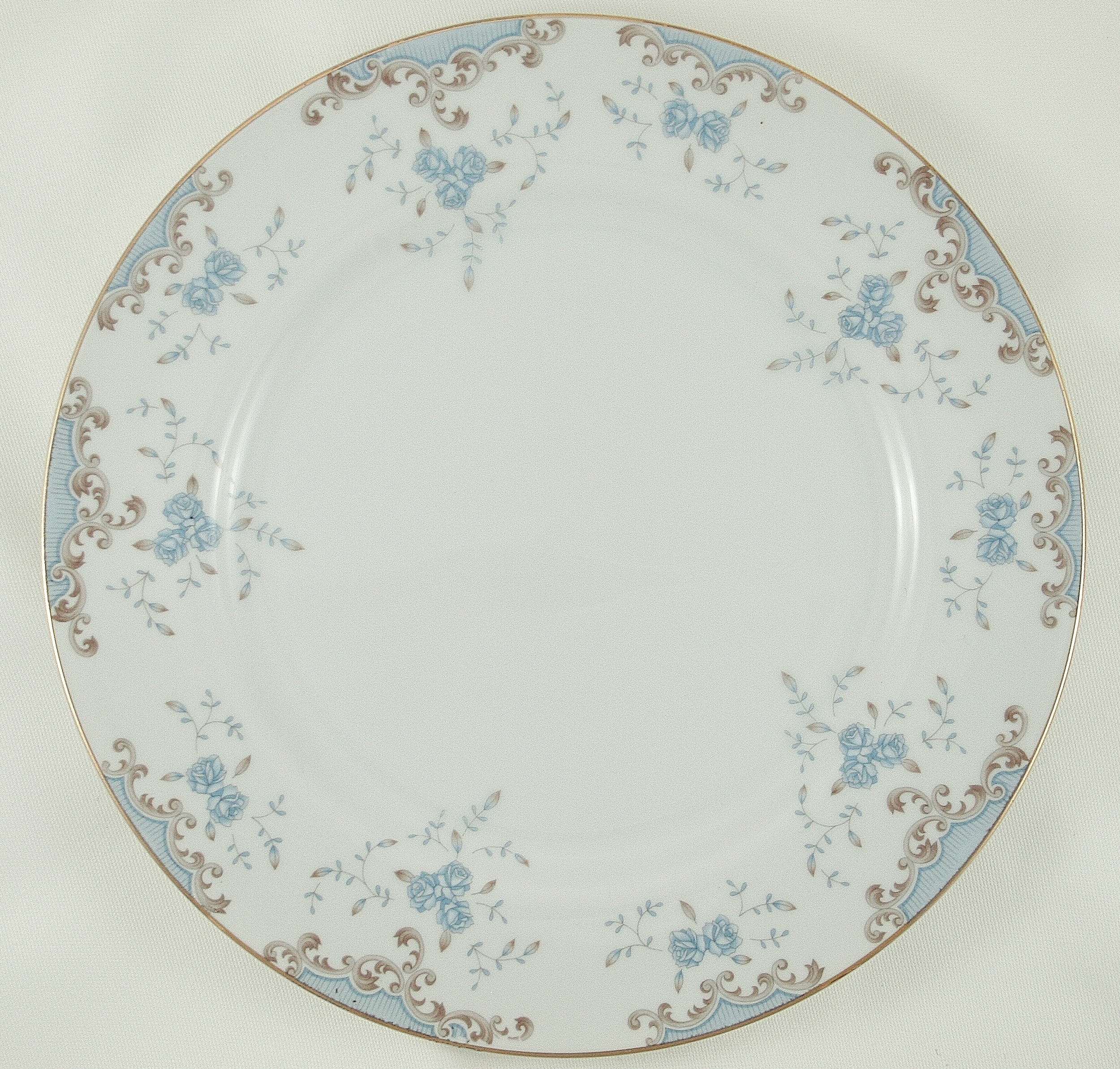 Vintage blue china plate