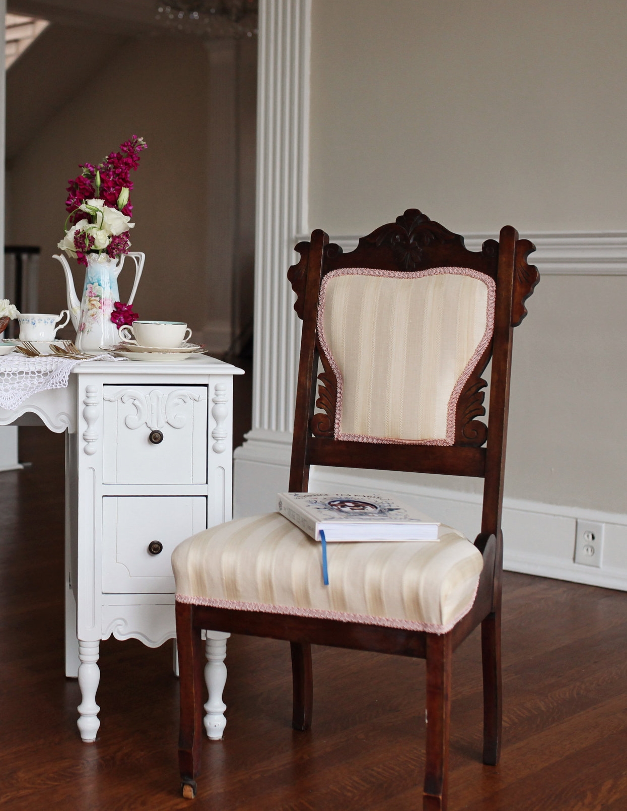 Vintage Blush Chairs