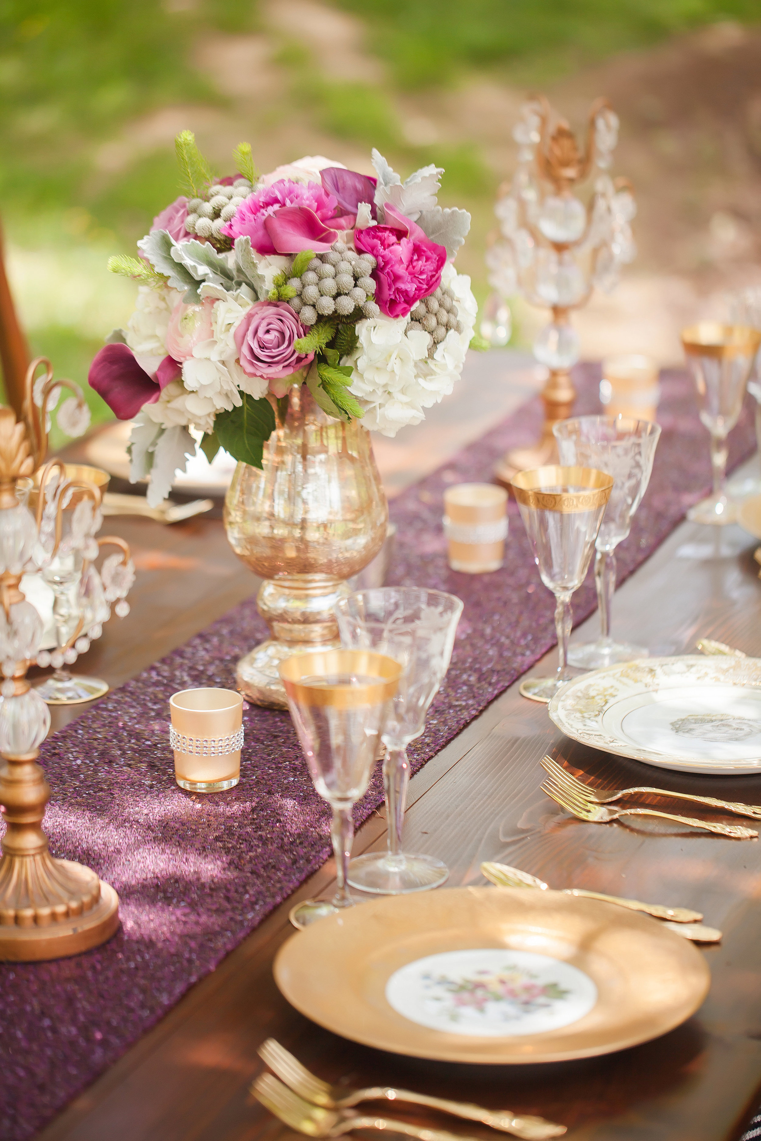 Etched and Gold Rim Glassware