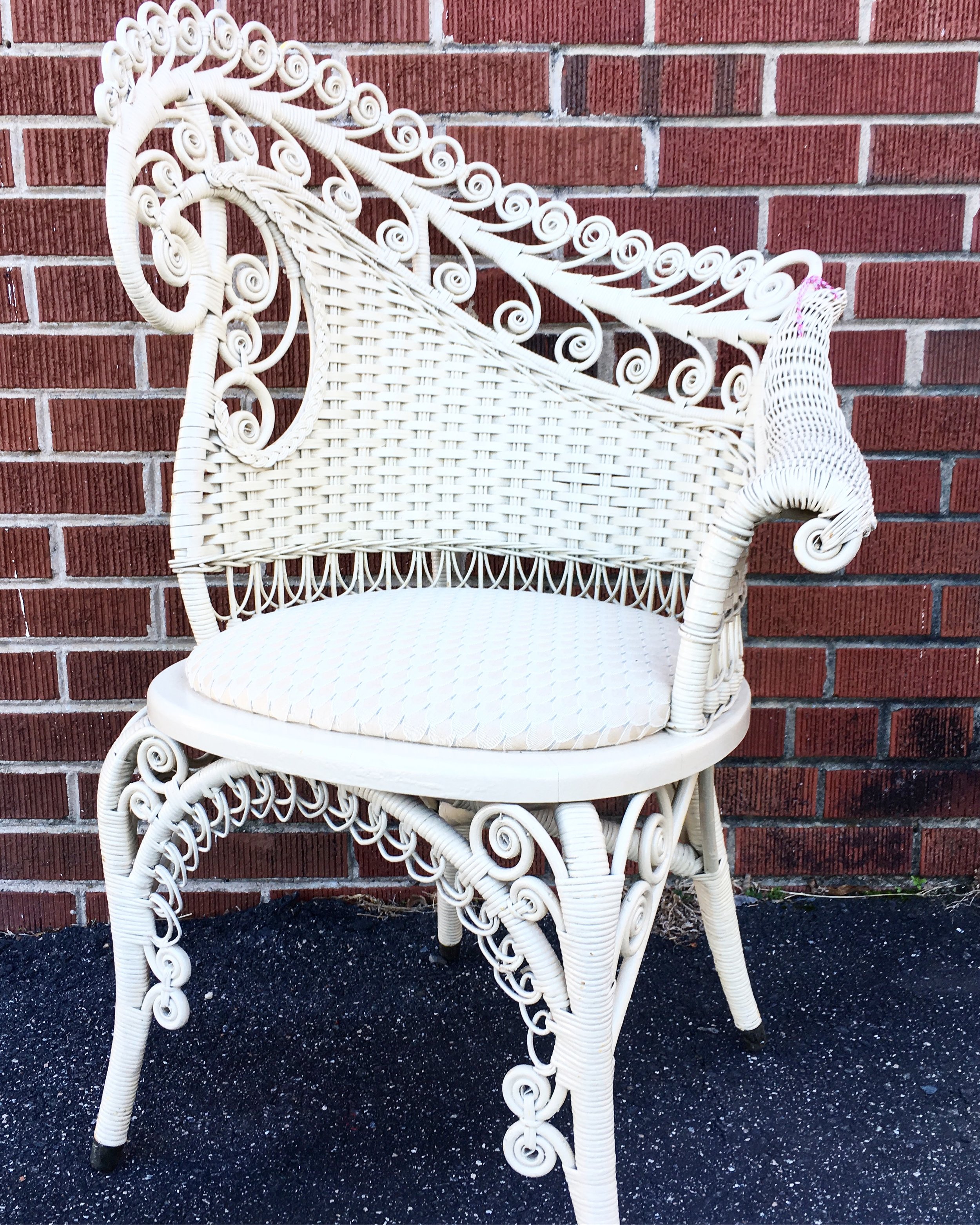 White Peacock Chair