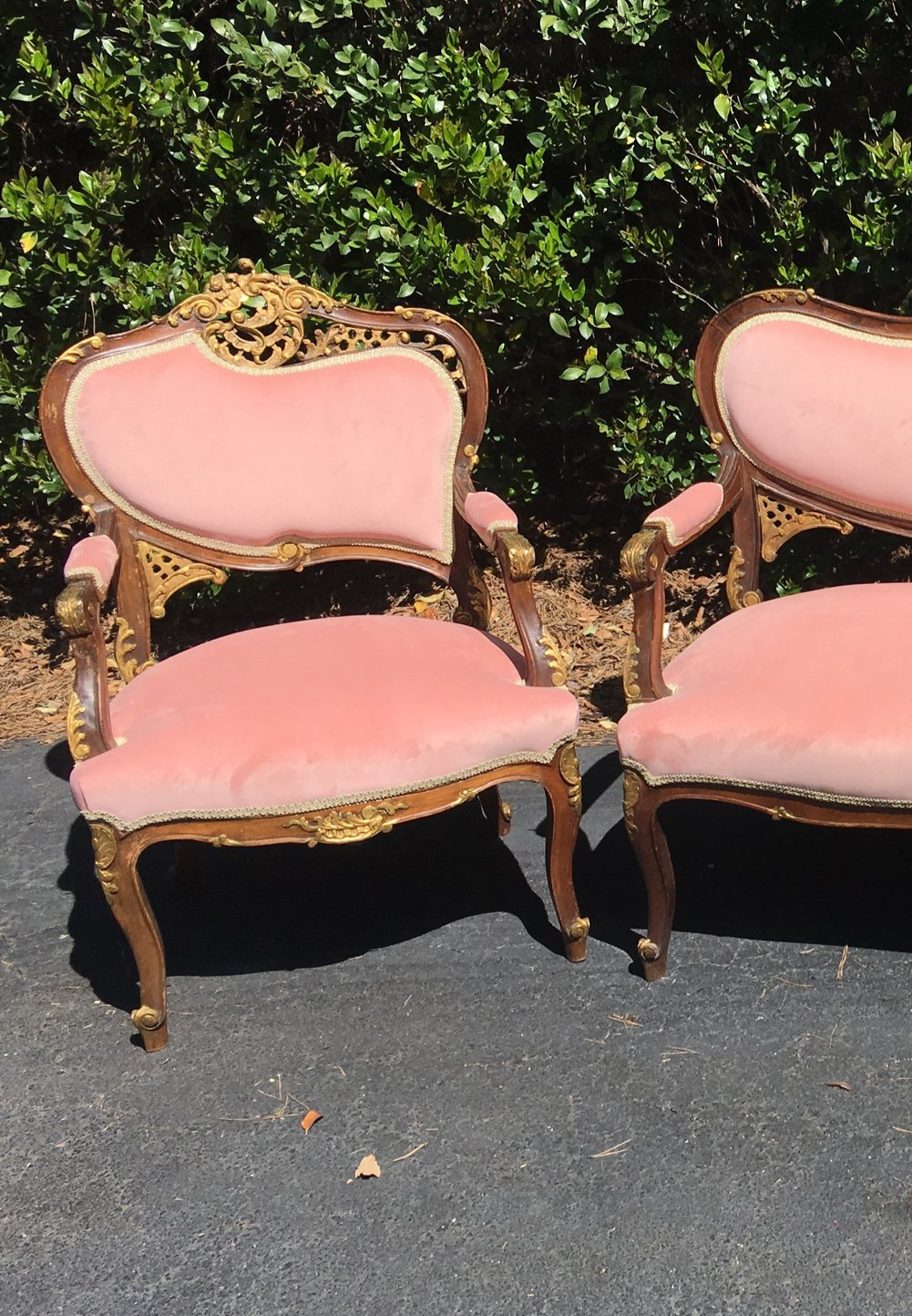 Pretty In Pink Arm Chairs (2)