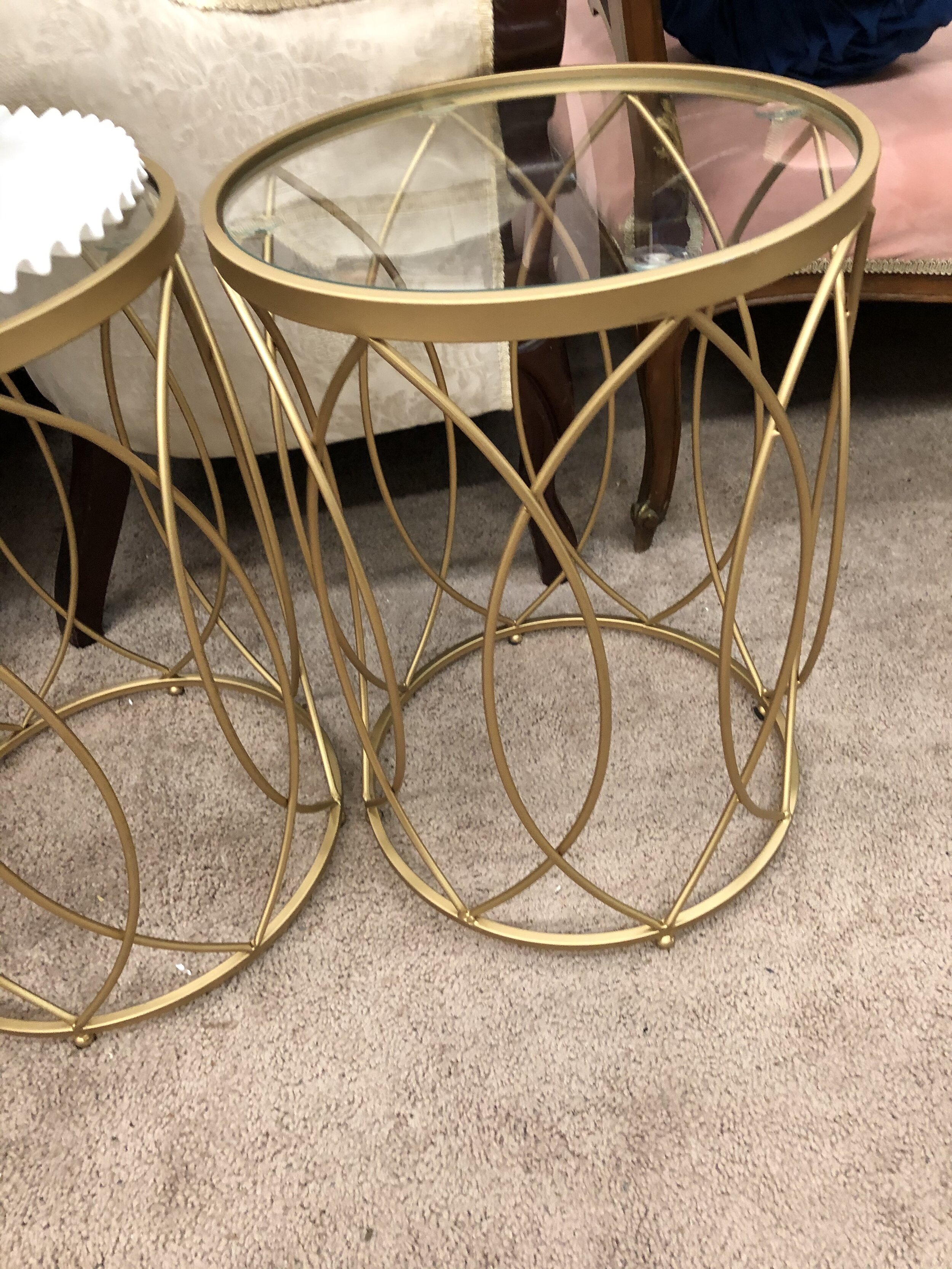 Gold End tables