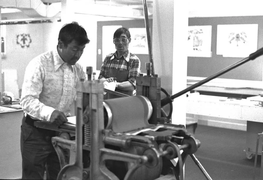 the press in action