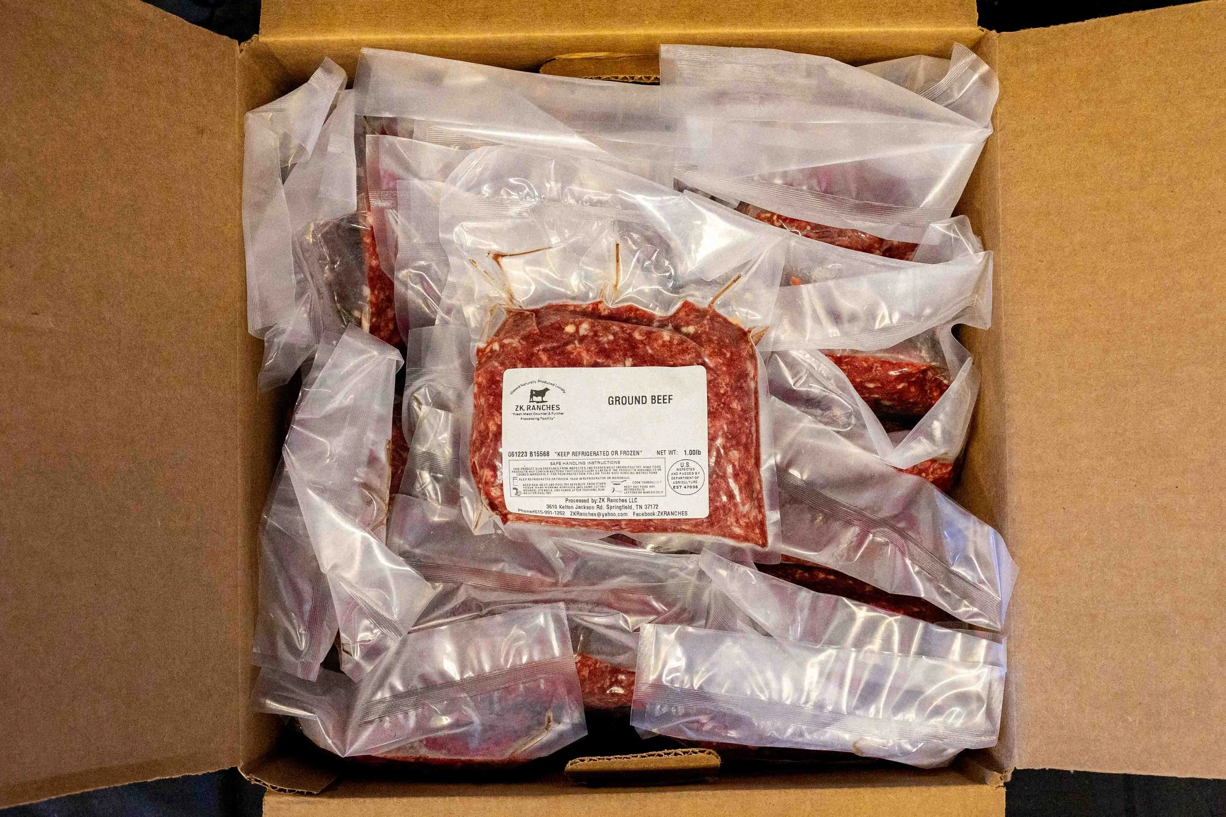 25lbs of Locally Raised Ground Beef