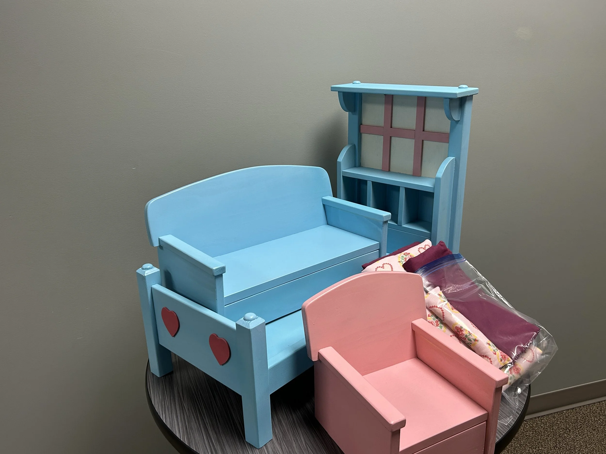 Handmade Doll Toy Bed and Accessories