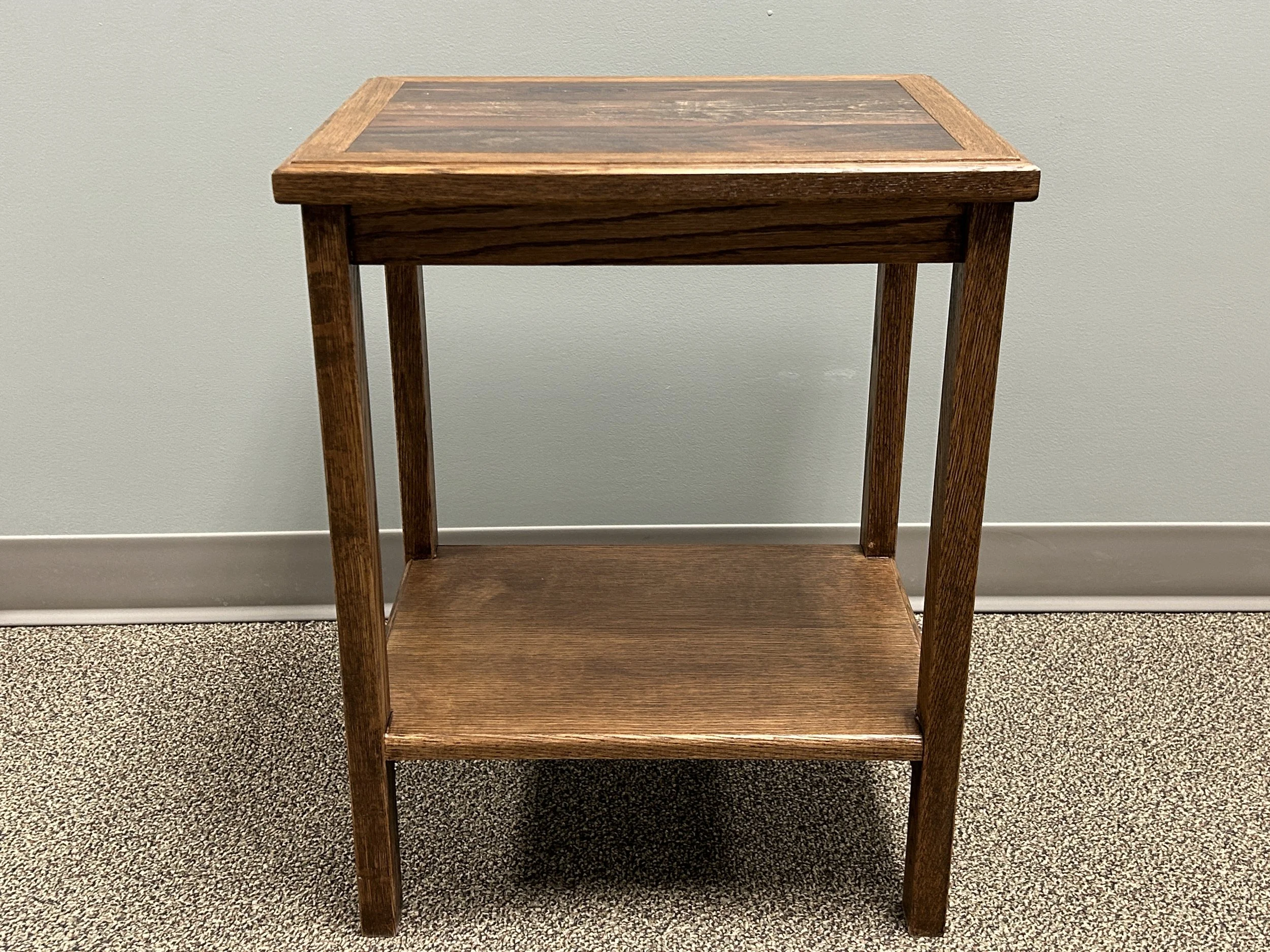 Handmade and Stained Wood End Table