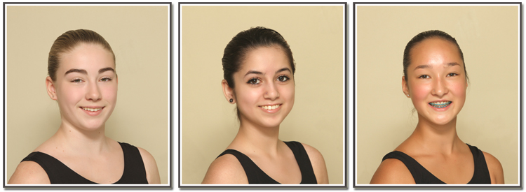 Left to Right: Alexia Clarke, Julia Dobson-Gill, Felize Omori.