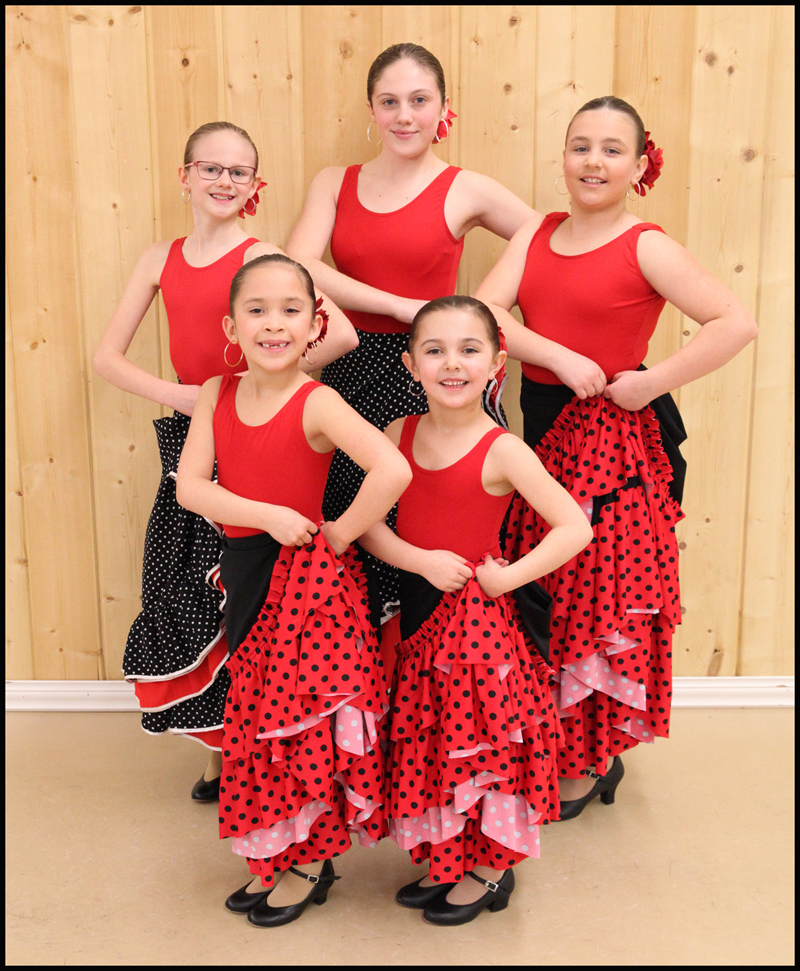 Back Row: Dani Kuzio (11), Nia Kuzio (14), Kinley Stewart (9) Front Row: Danika Fader (7), Kate van Rensburg (5)