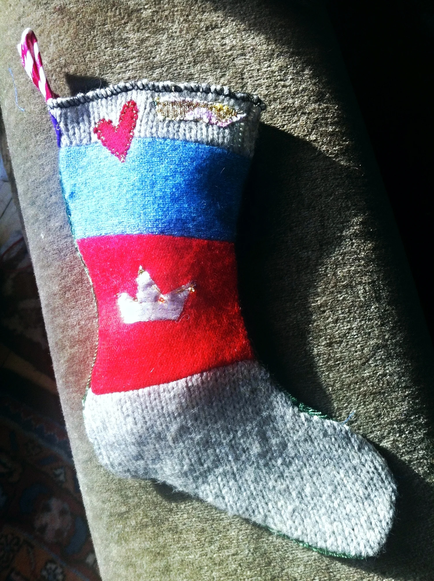 Cashmere and Velvet Gift Stocking
