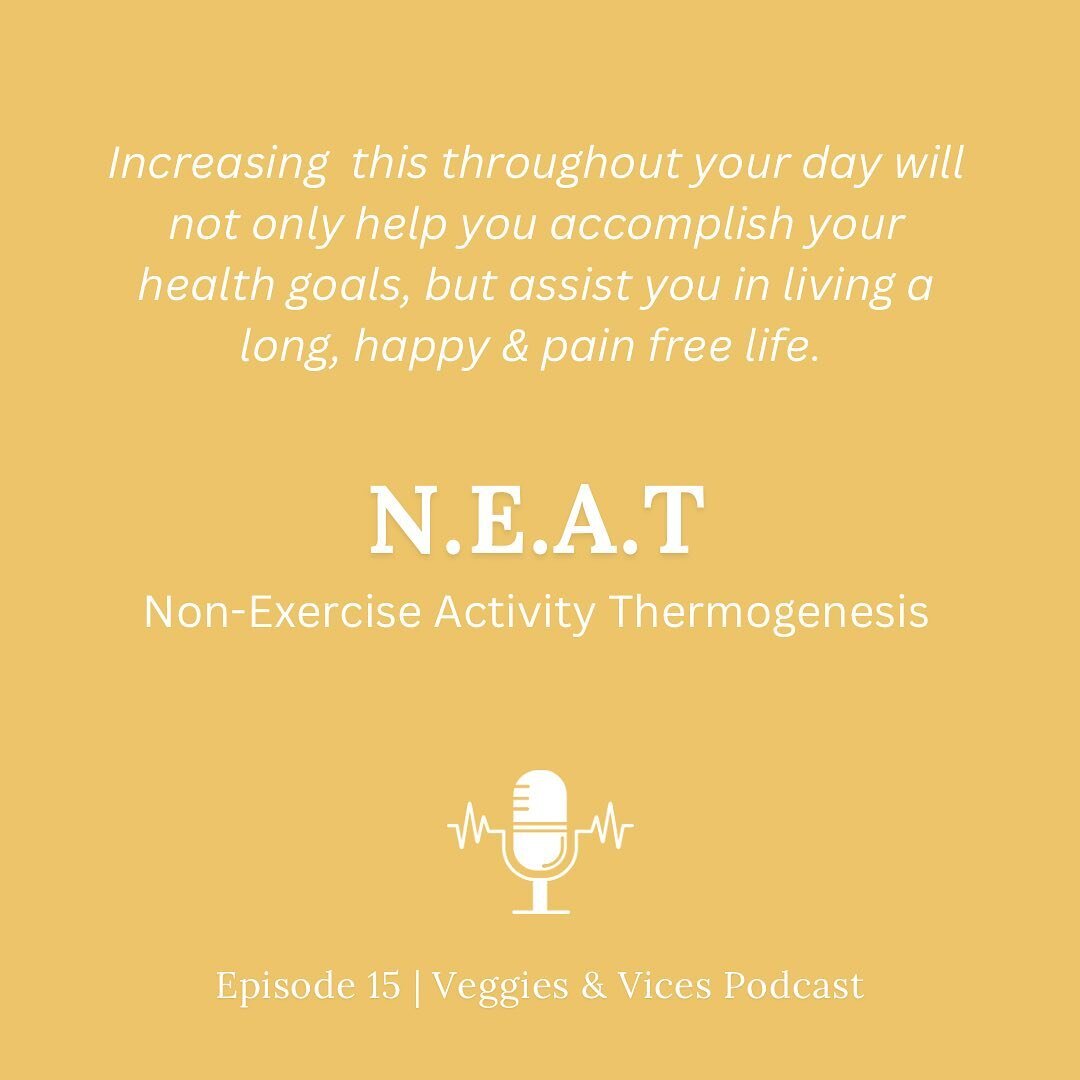 Have you ever heard of N.E.A.T? It&rsquo;s one of the best ways to keep your metabolism a fire burning machine 🔥 &amp; it doesn&rsquo;t involve lunges or sprints! Pretty cool right?

I&rsquo;m chatting all about it on the most recent episode of the 