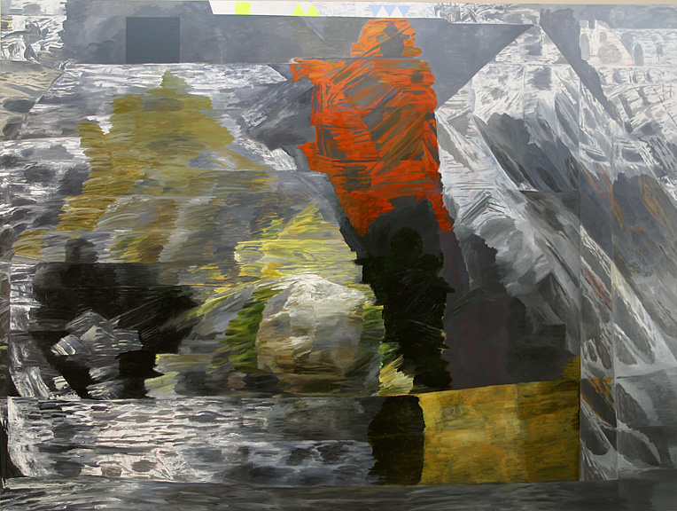   solar system   acrylic on canvas  96 x 132 inches  2001 