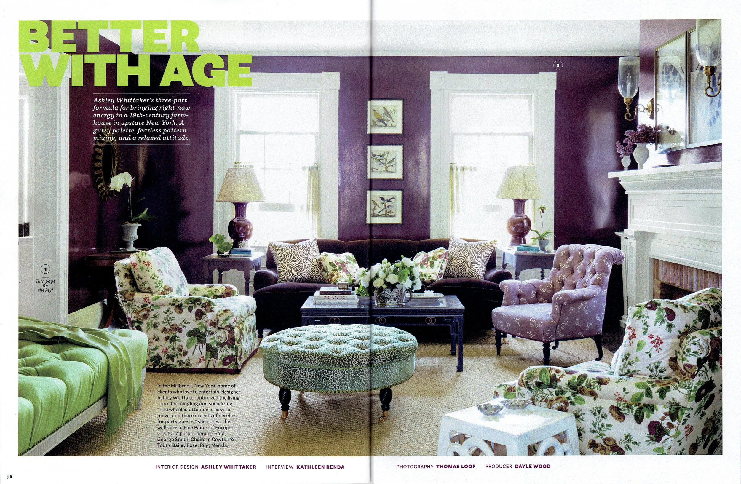 House Beautiful April 2017 : Featuring Mimosa (Viola)