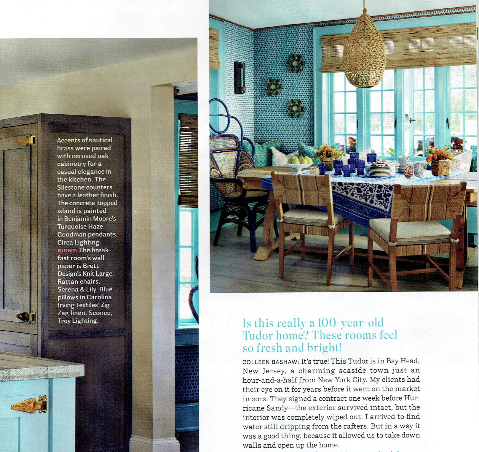 House Beautiful October 2016 : Kitchen Special Issue : Featuring ZigZag (Nile)