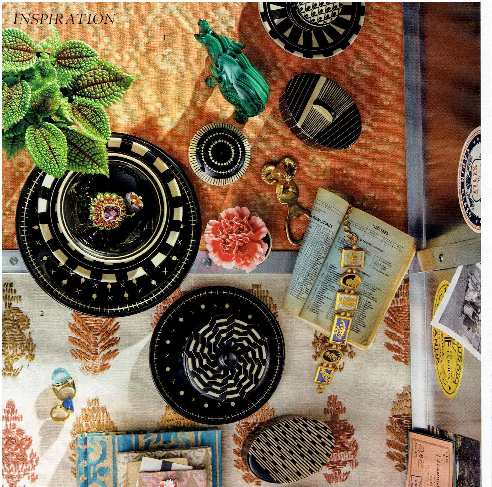 Elle Decor June 2016 : Inspiration : ZigZag (Coral)