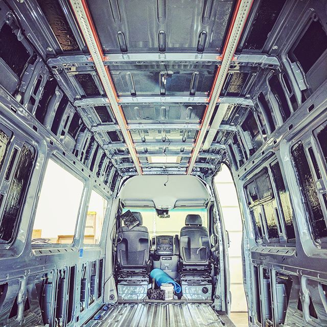 The Sprout Sprinter van is almost done! Just a few more weeks and we’ll be a solar powered, modular, mobile production machine. #sprinterconversion #mobileproductionstudio