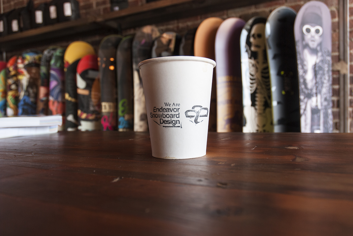 Endeavor Snowboards Pop-Up Coffee Bar for Charity