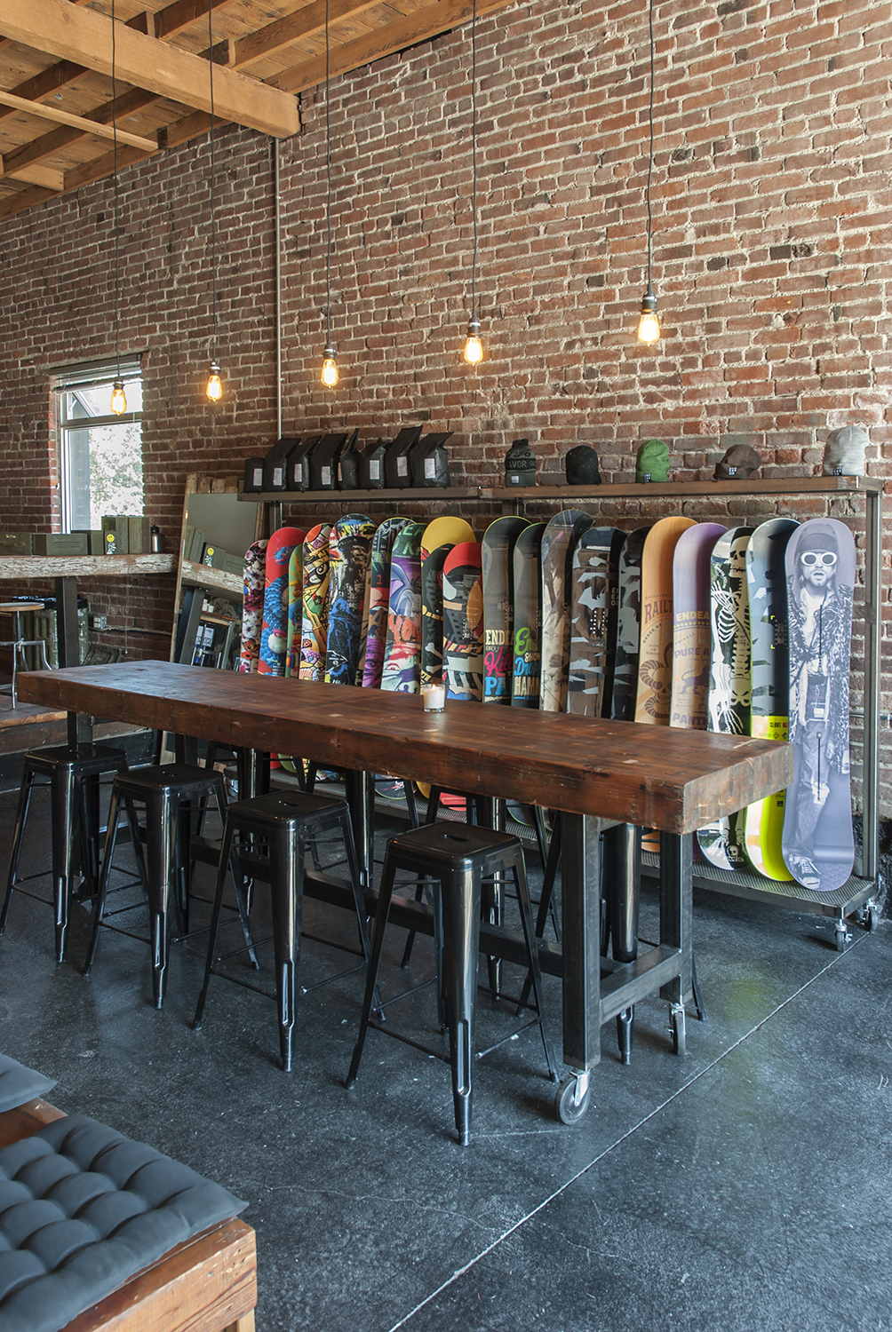 Endeavor Snowboards Pop-Up Coffee Bar for Charity