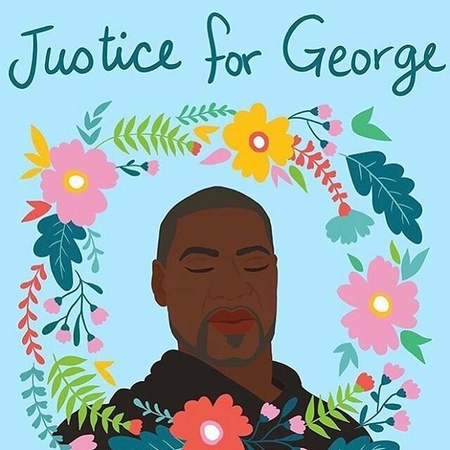 You, George, deserve justice for the horrific act of racist brutality that ended your life. Rest in Power. Girls of color I&rsquo;m loving you and here if you need to talk about how scary this feels. 🍃Thank you@shirien.creates forever this beautiful