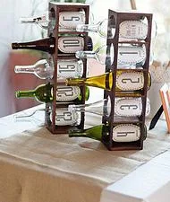 Have guests write letters to you and put them in the bottles which will correspond to an anniversary year. The two of you get to look forward to opening them on each anniversary!
