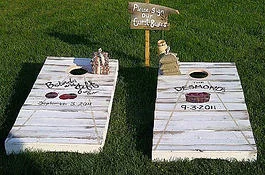 And for all of those rustic weddings, these games are so much fun and the kids can play too!!