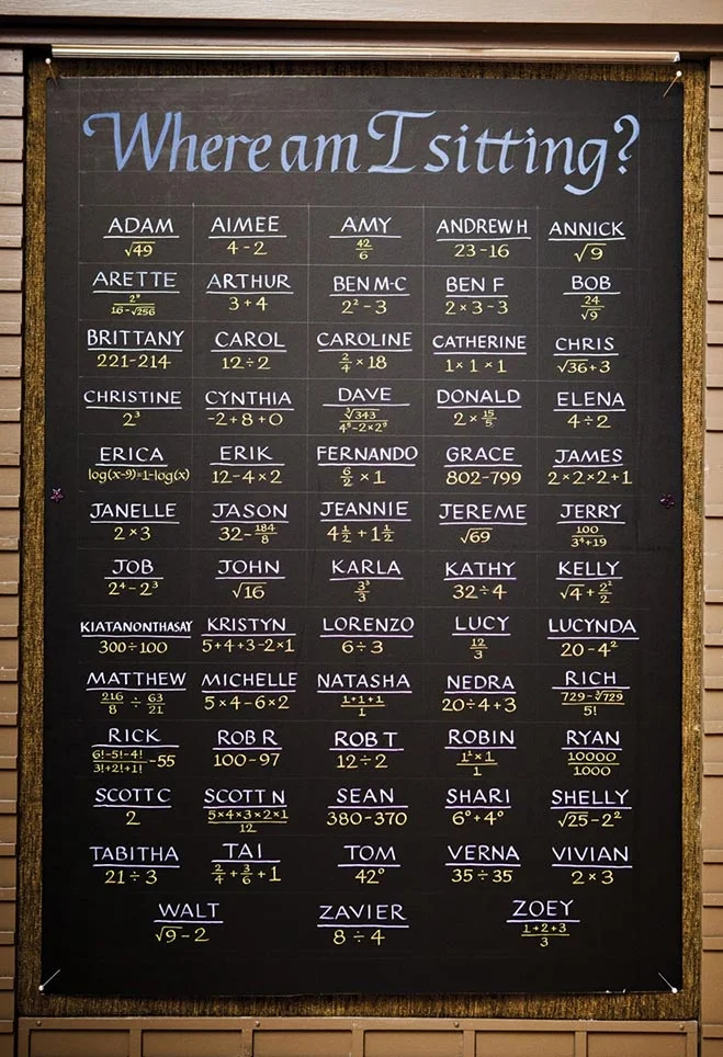 The 8 Most Unique Seating Chart Ideas — The Overwhelmed Bride