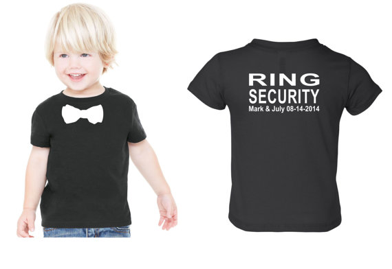Wedding Shirts Clothing,Bridesmaid Gifts,Kids Baby,Bridal Party Gifts Ring Bearer Shirt Toddler Child Ring Security Tee Ring Bearer Gift