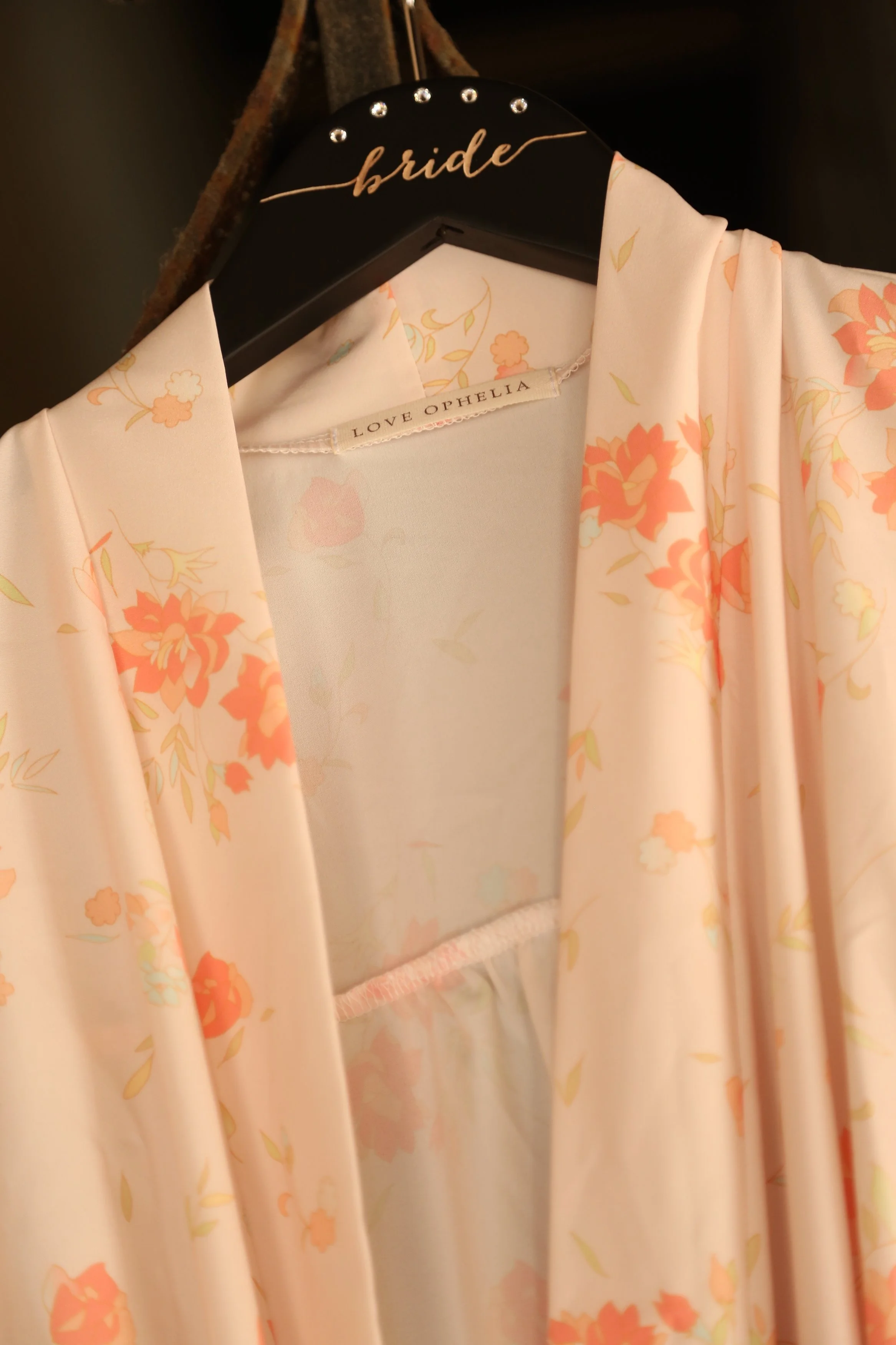 black personalized bridesmaid hangers by black label decor
