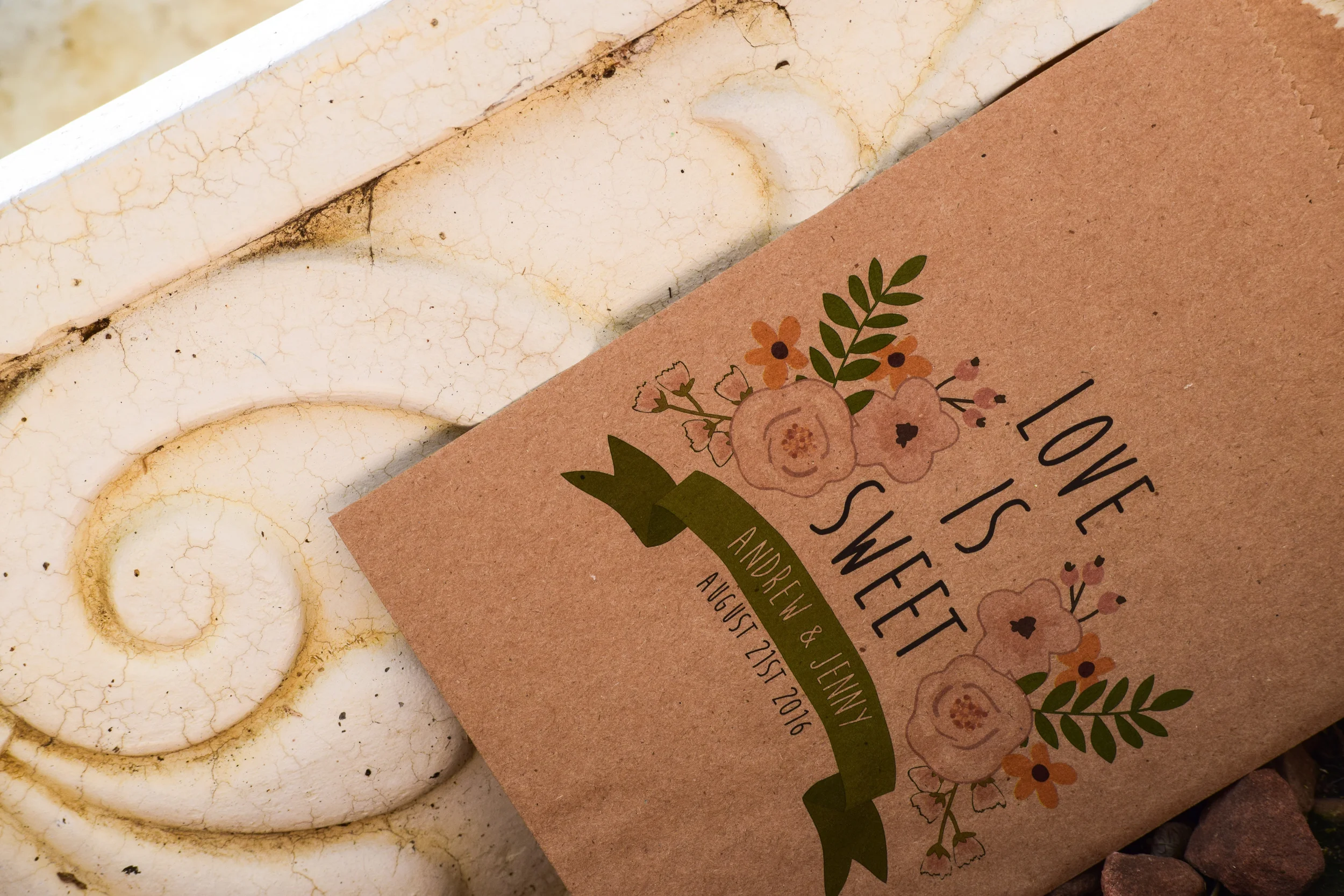 Love Is Sweet Custom Wedding Favor Bags by Creative Party Design
