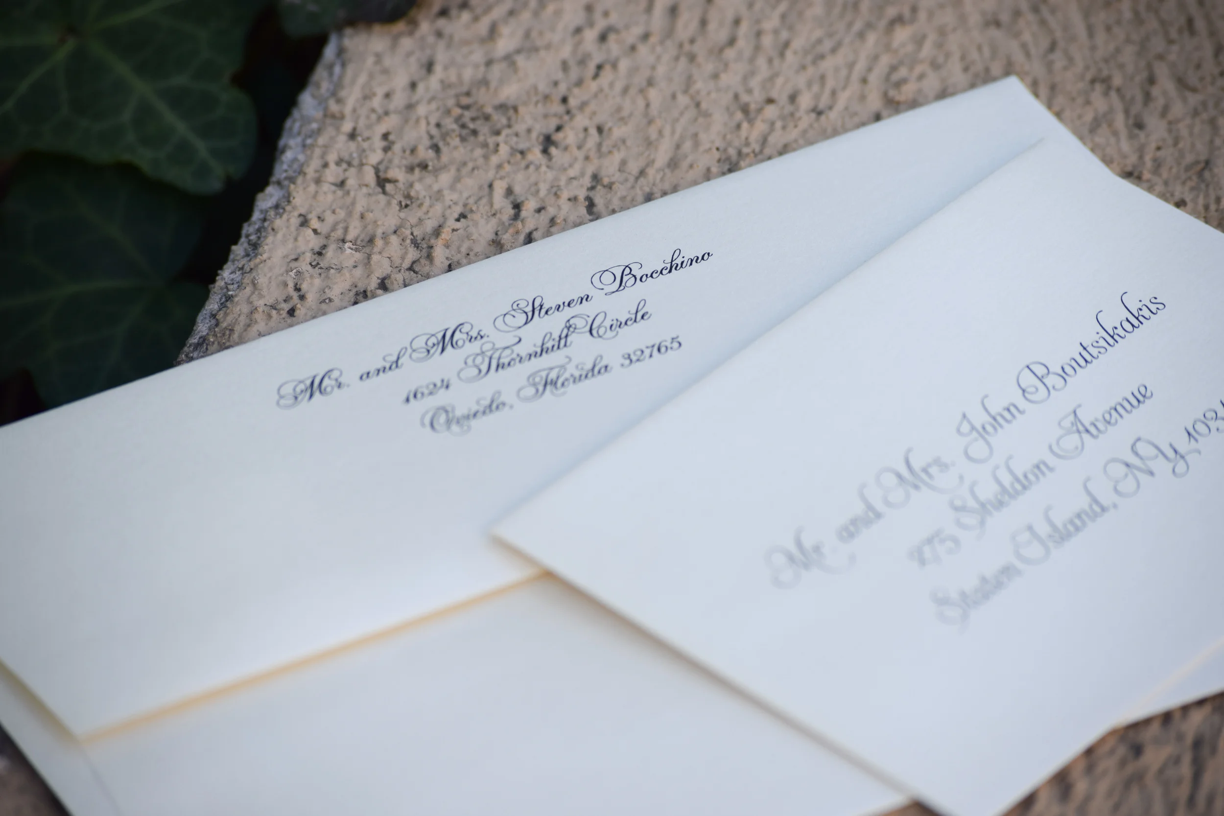 Gold Glitter + Lace Wedding Invitation by Lavender Paperie