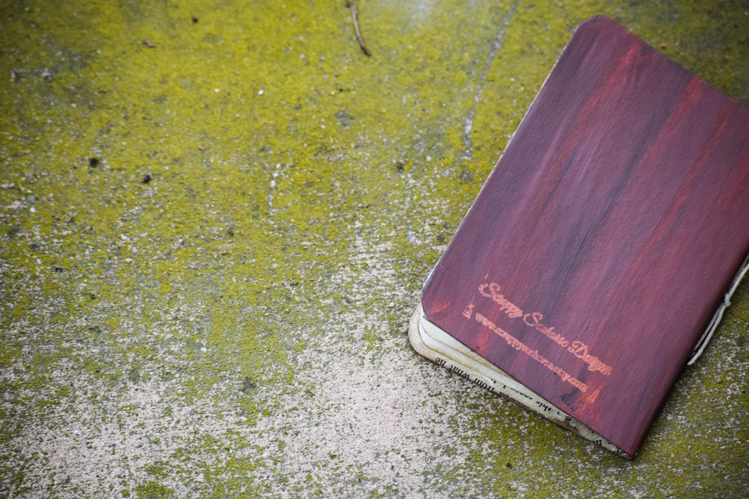 His and Her Rustic Wedding Vow Books by Scrappy Seahorse