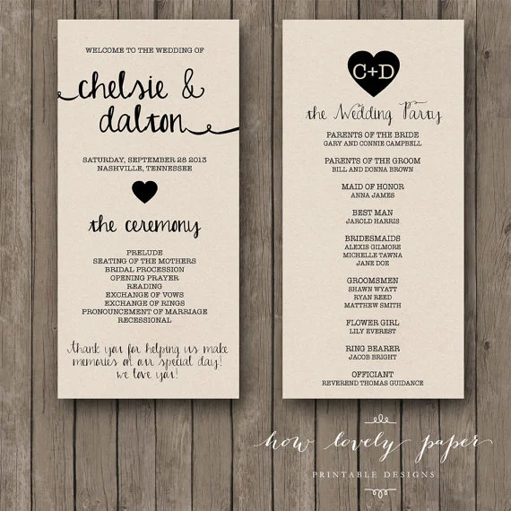 26 Unique Wedding Ceremony Programs We Absolutely Adore — The