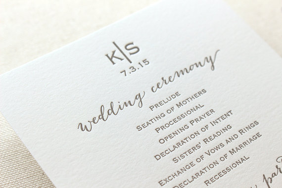26 unique wedding ceremony programs we absolutely adore wedding ceremony programs