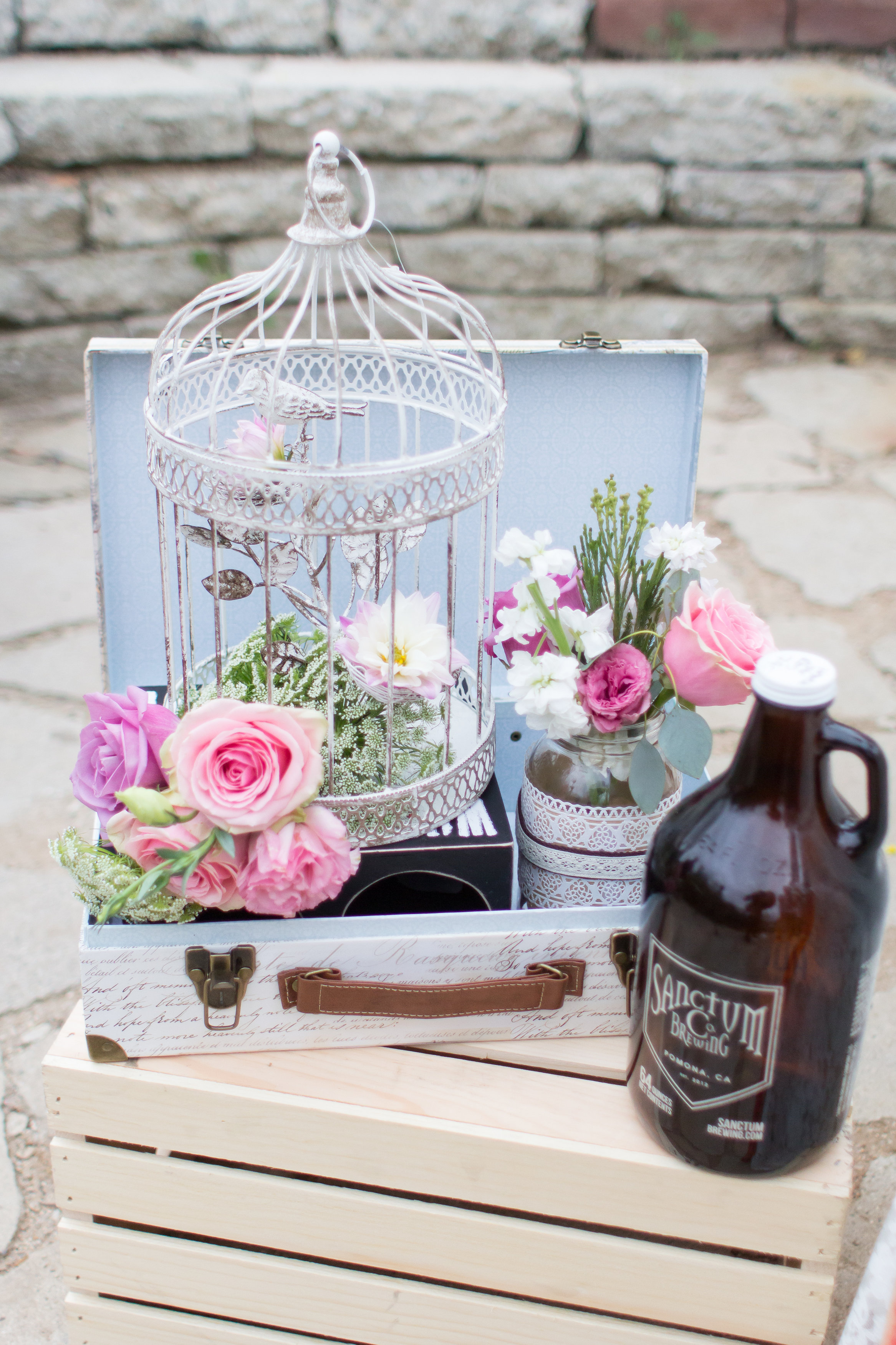 A DIY Vintage-Inspired Pasadena Wedding by T. Wu Photography