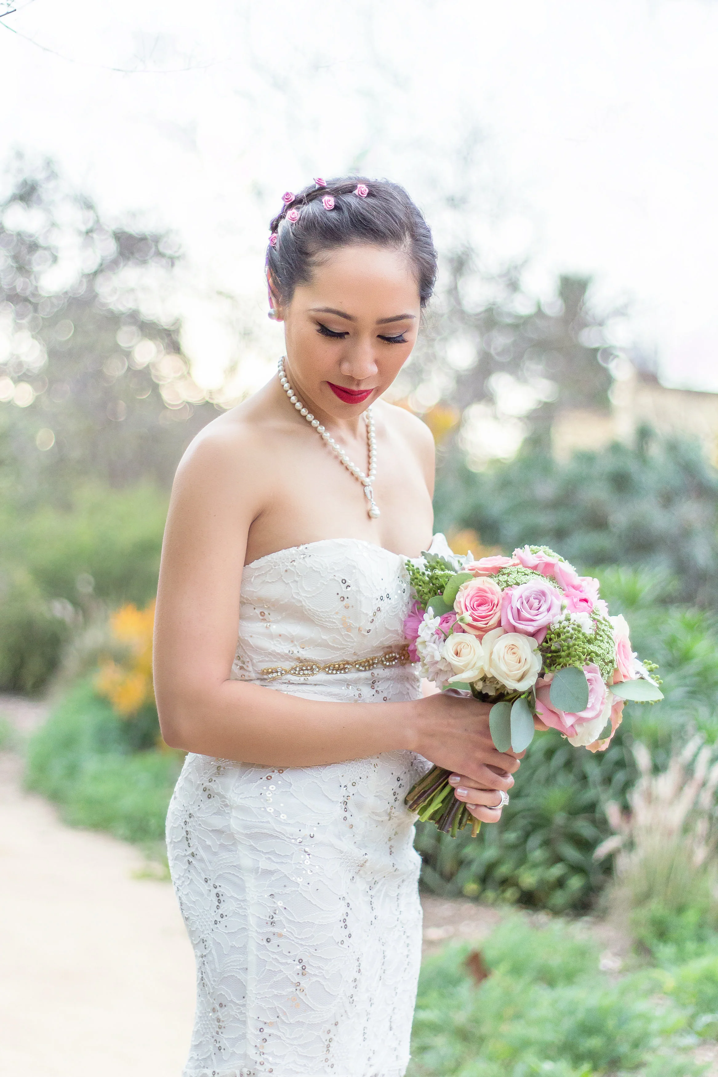 A DIY Vintage-Inspired Pasadena Wedding by T. Wu Photography