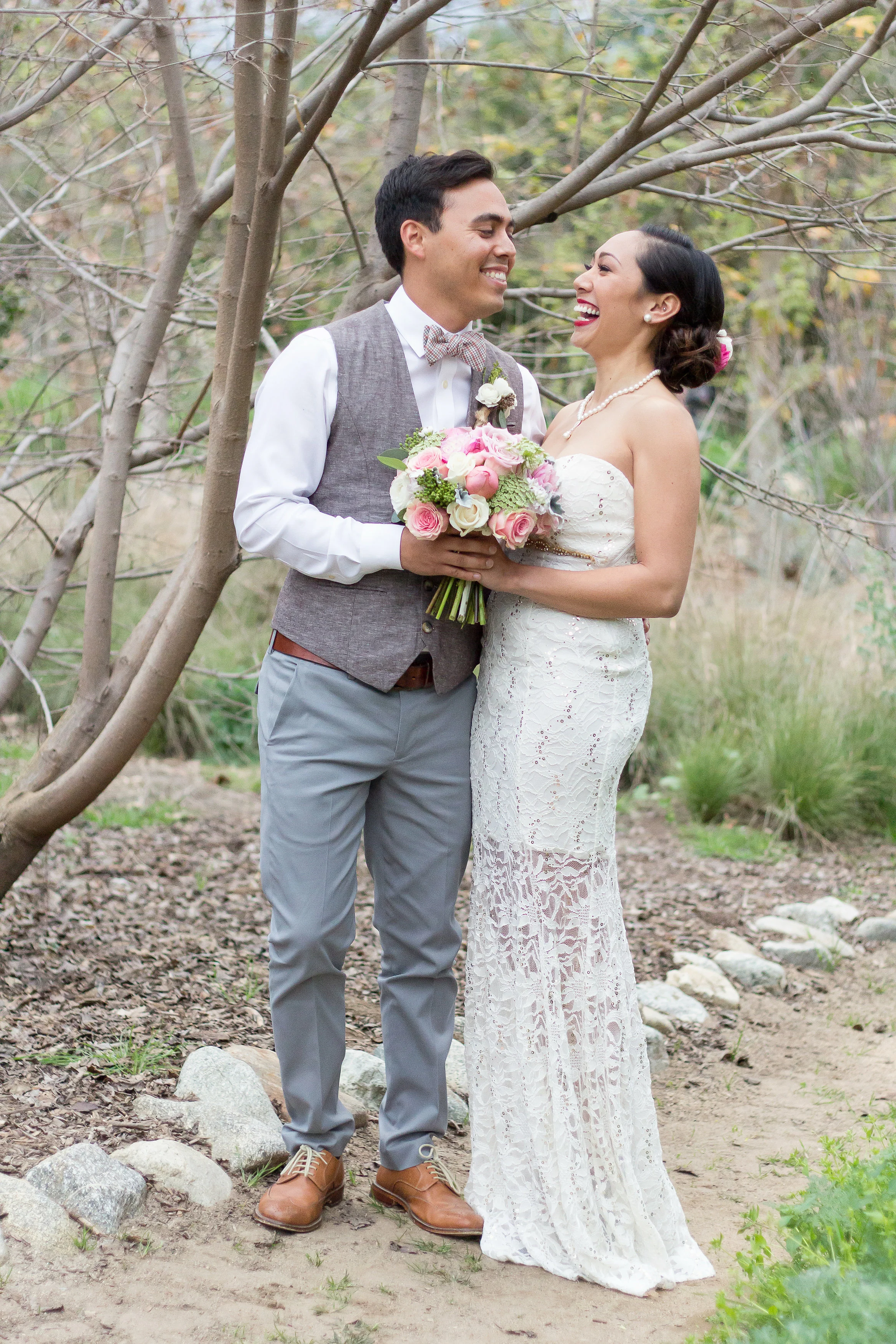 A DIY Vintage-Inspired Pasadena Wedding by T. Wu Photography