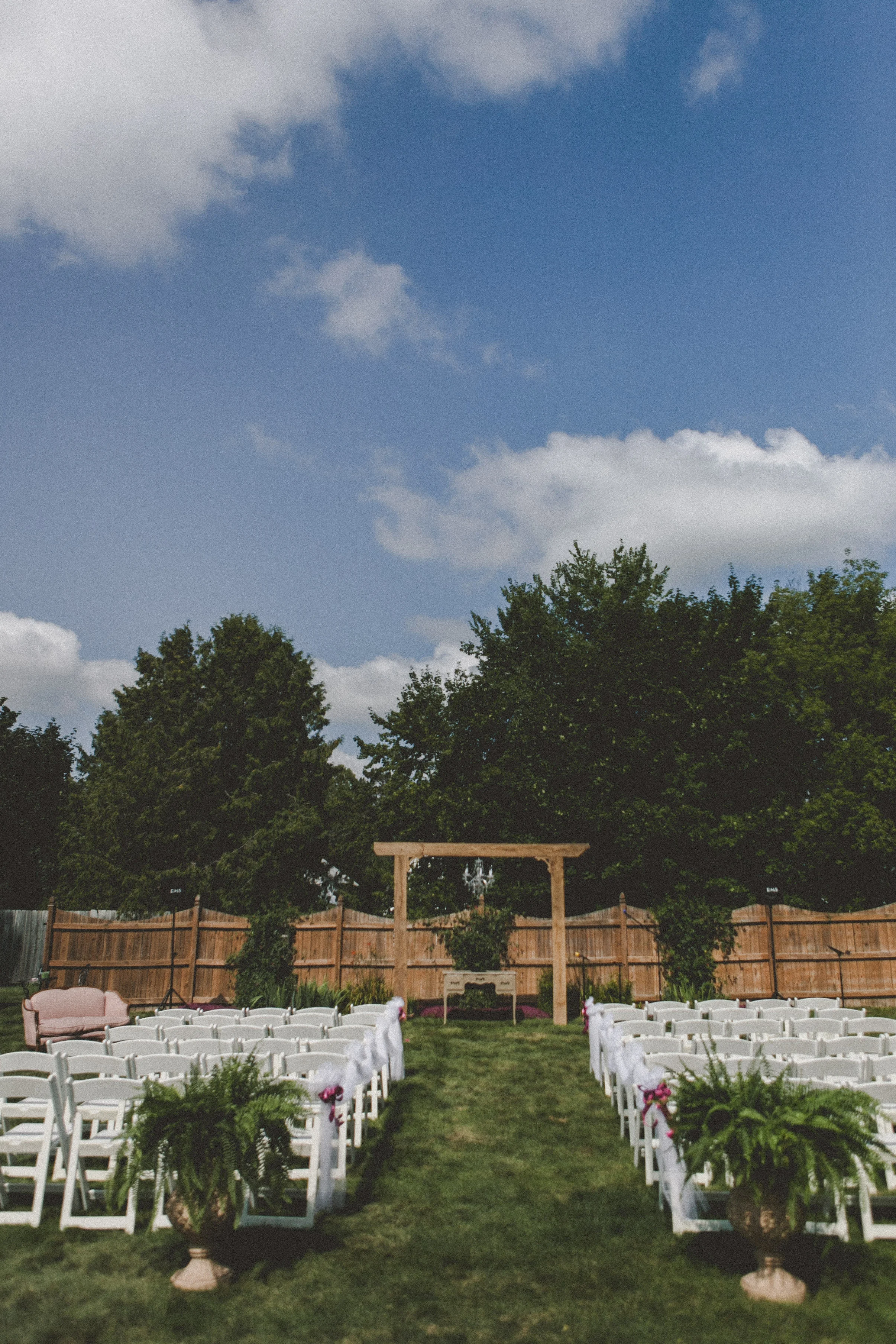a classic Wisconsin backyard wedding - star wars wedding