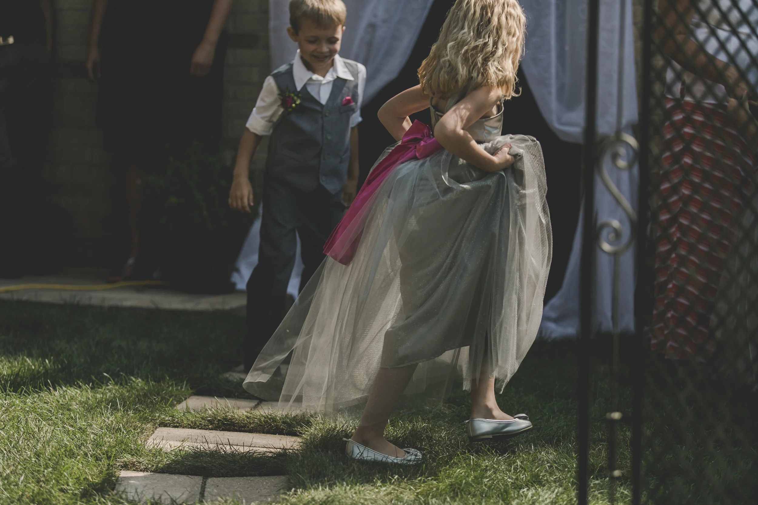 a classic Wisconsin backyard wedding - star wars wedding