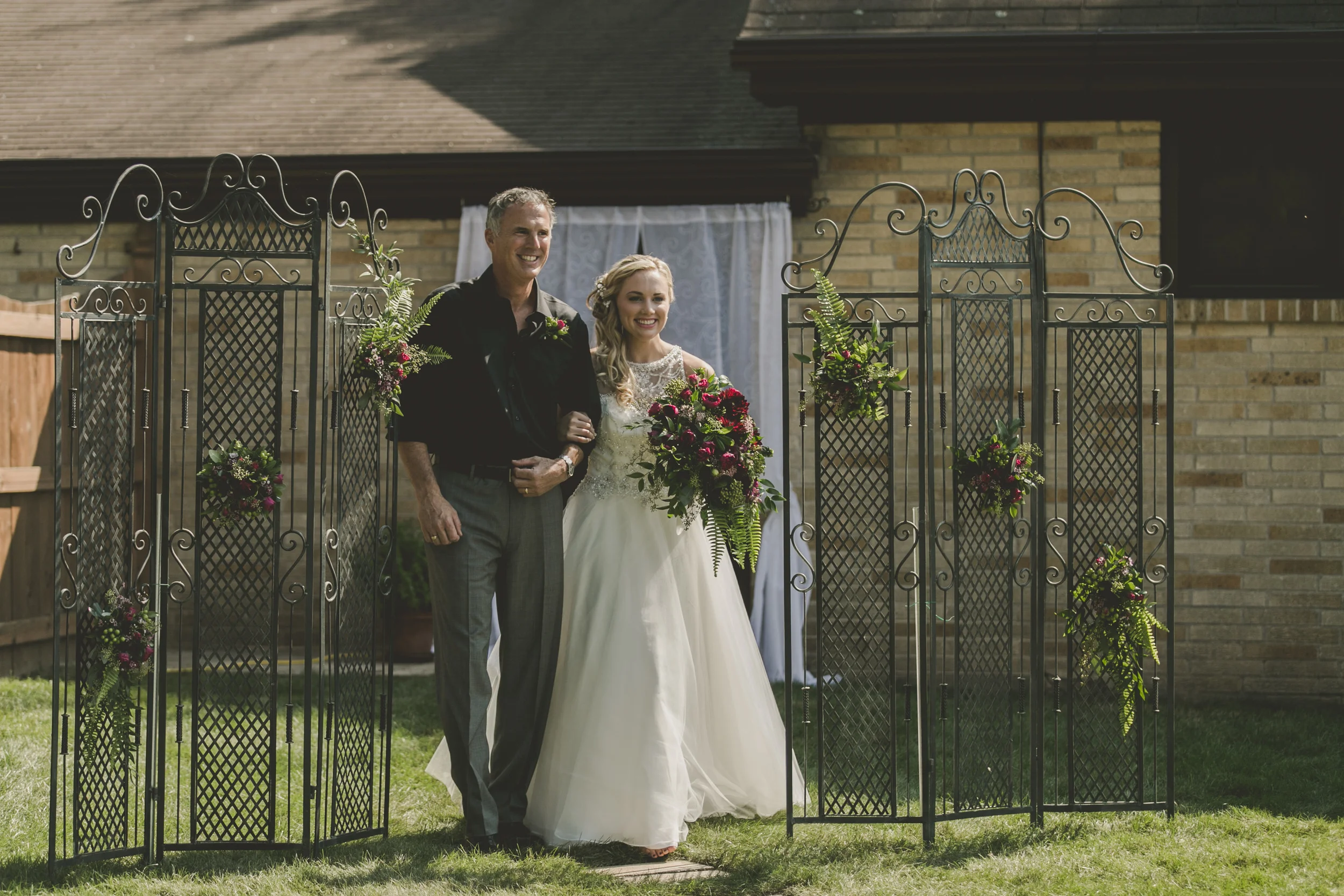 a classic Wisconsin backyard wedding - star wars wedding