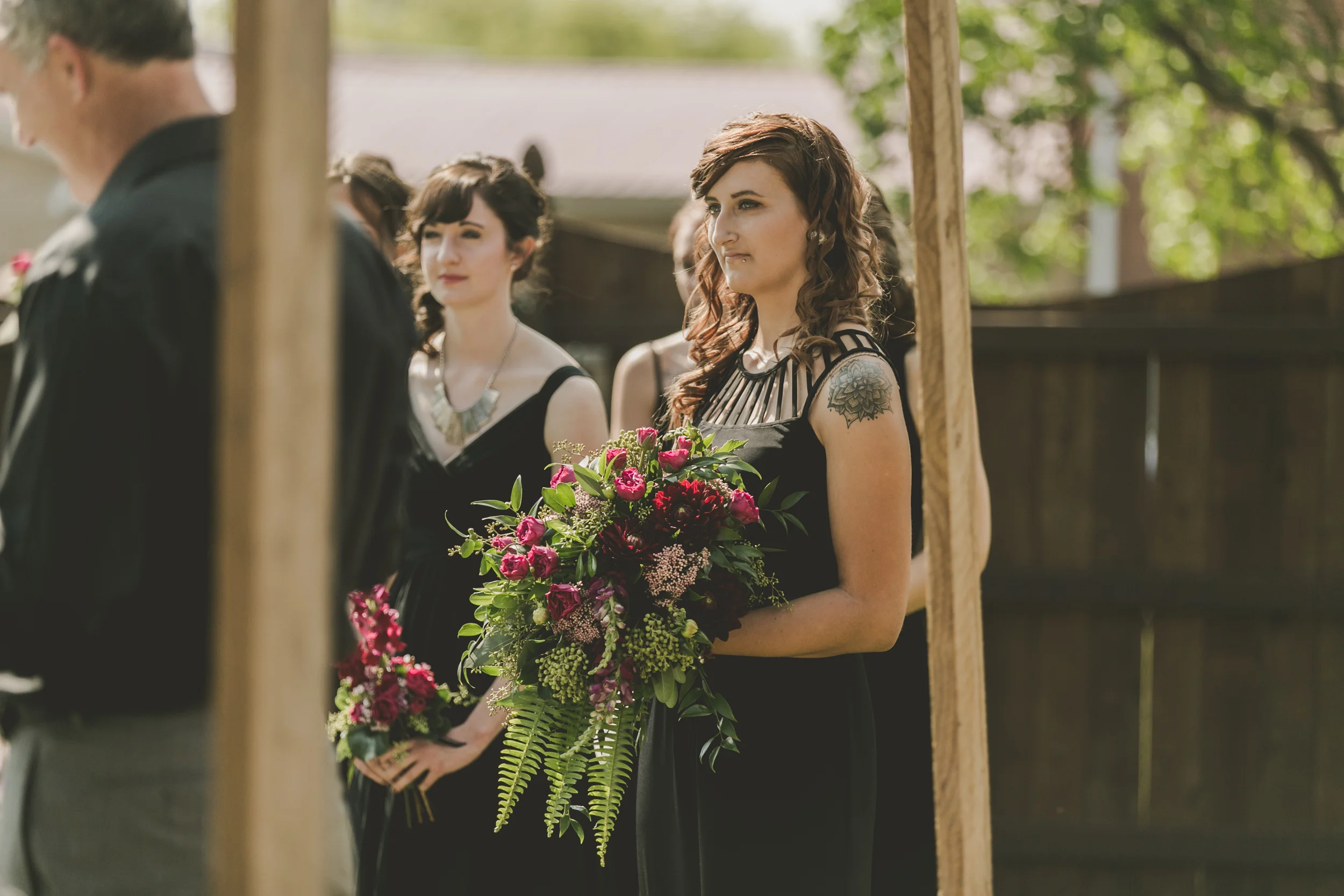 a classic Wisconsin backyard wedding - star wars wedding