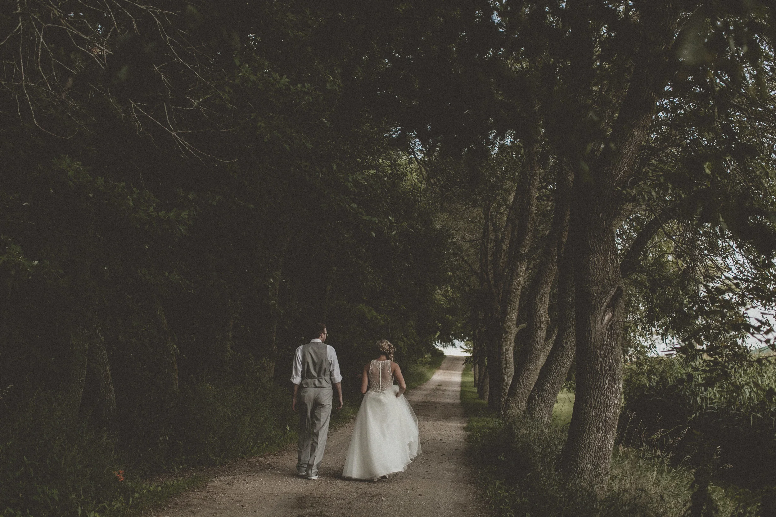 a classic Wisconsin backyard wedding - star wars wedding