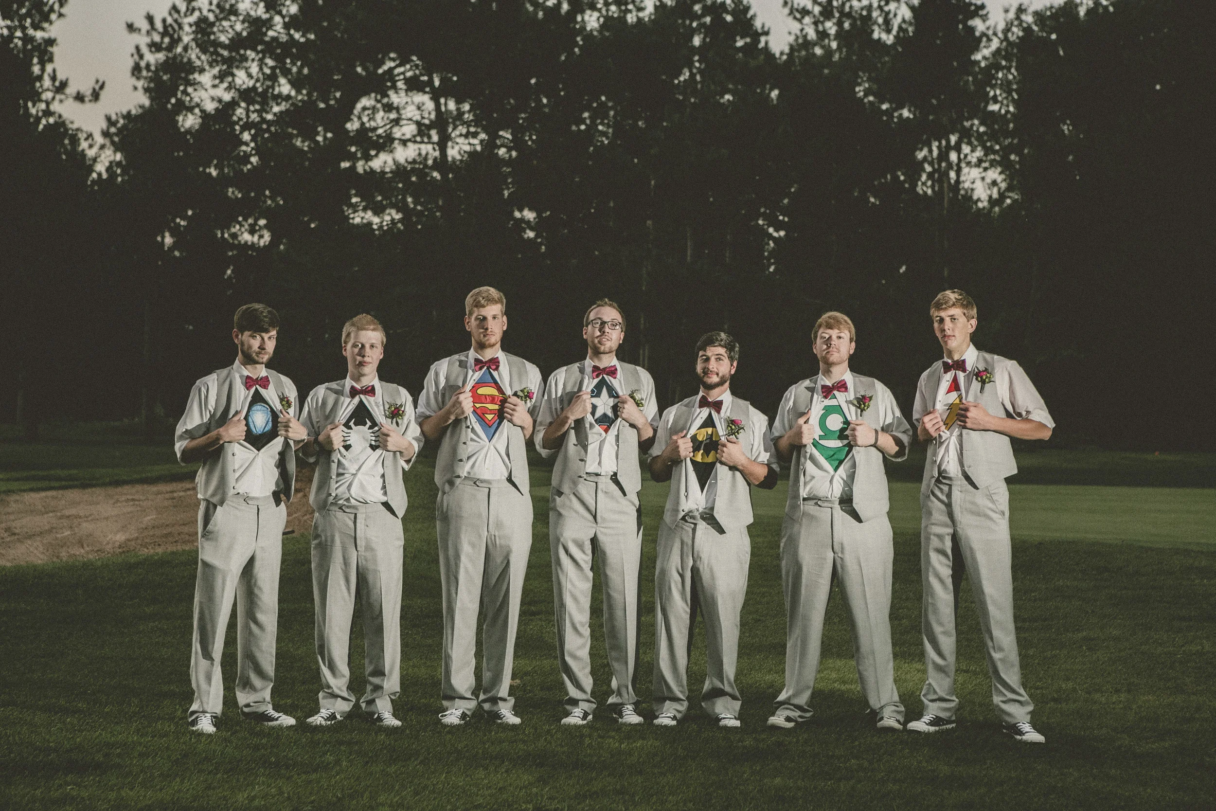a classic Wisconsin backyard wedding - star wars wedding