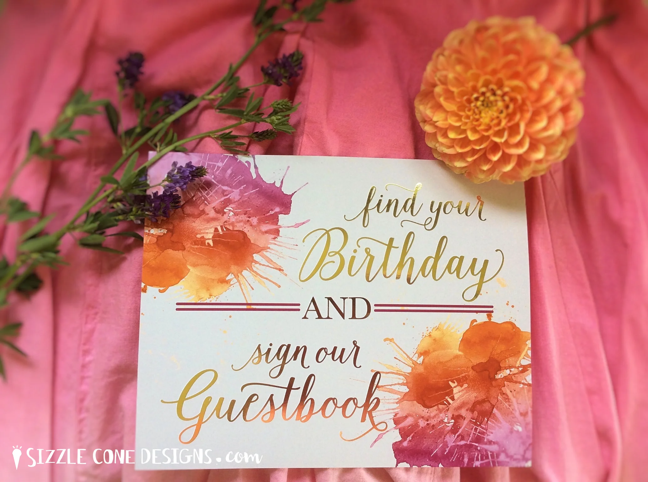 Designed by The Bride List Vendor Sizzle Cone Designs (custom order request)