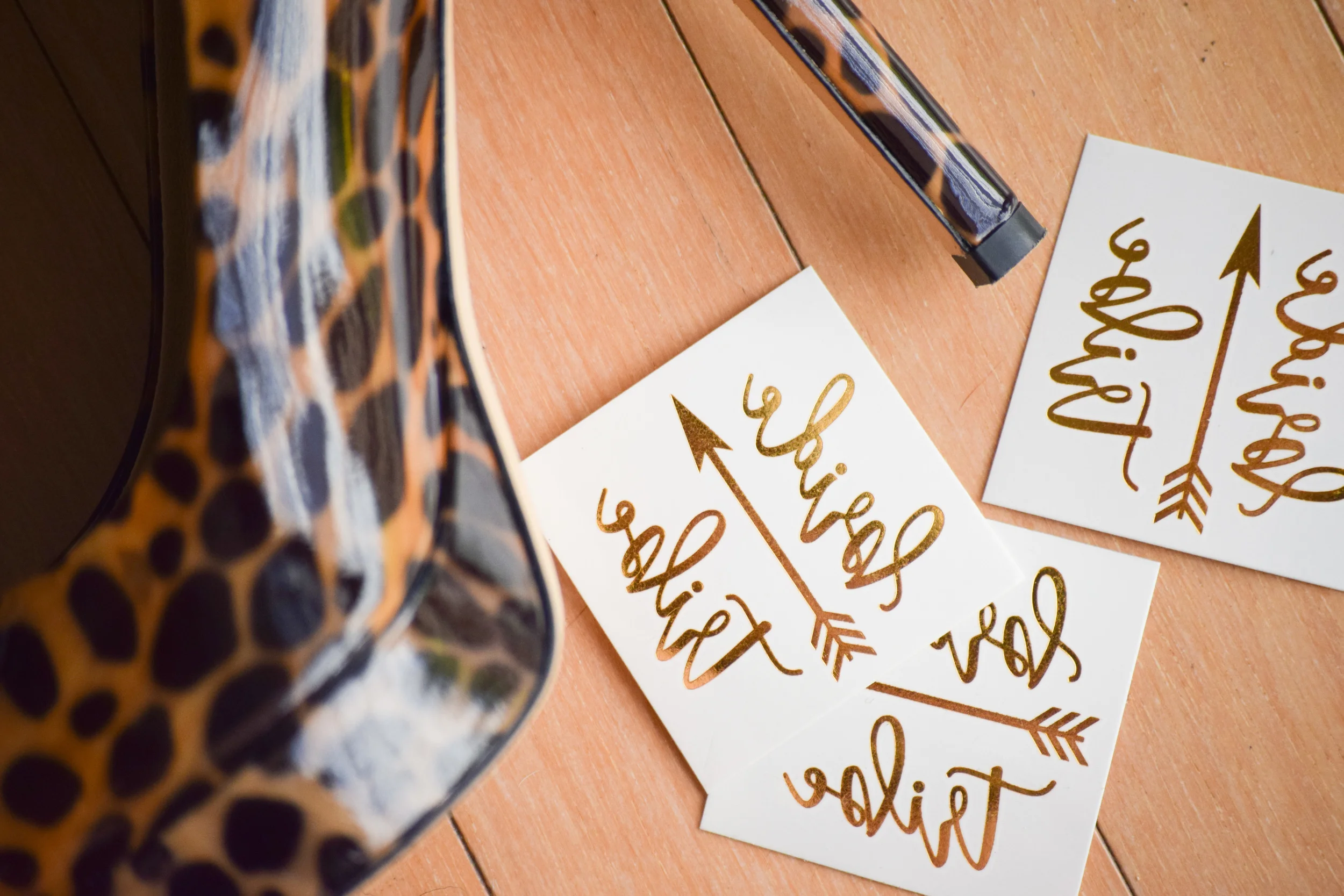 bachelorette party gold tattoos - bride tribe tattoos