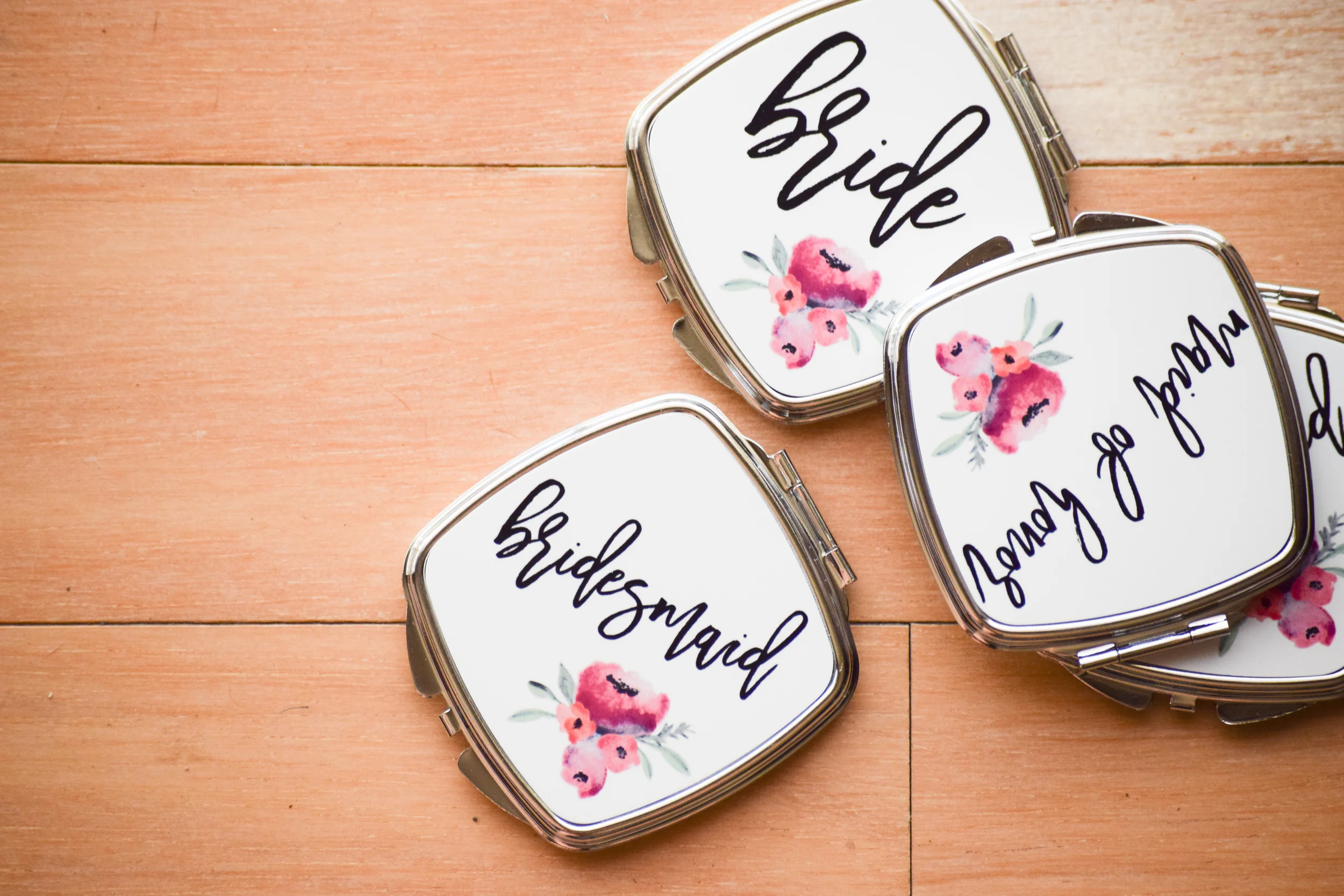 Bridal Party Gift Compact Mirrors