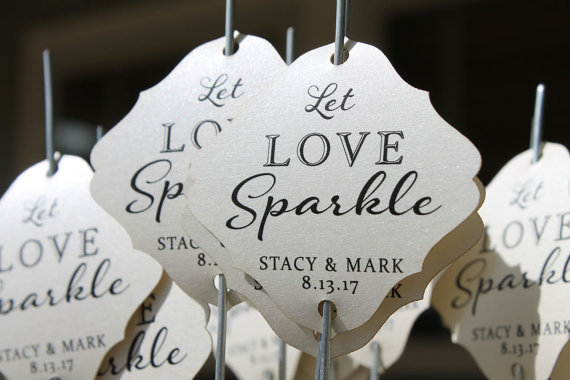 Sparkler Sendoff Tags