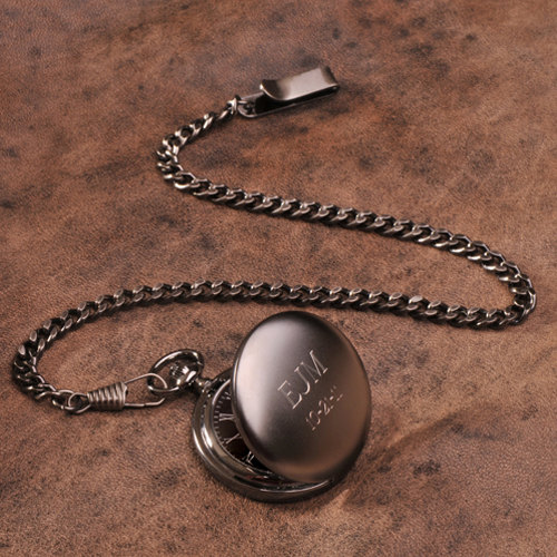 Gunmetal Pocket Watch