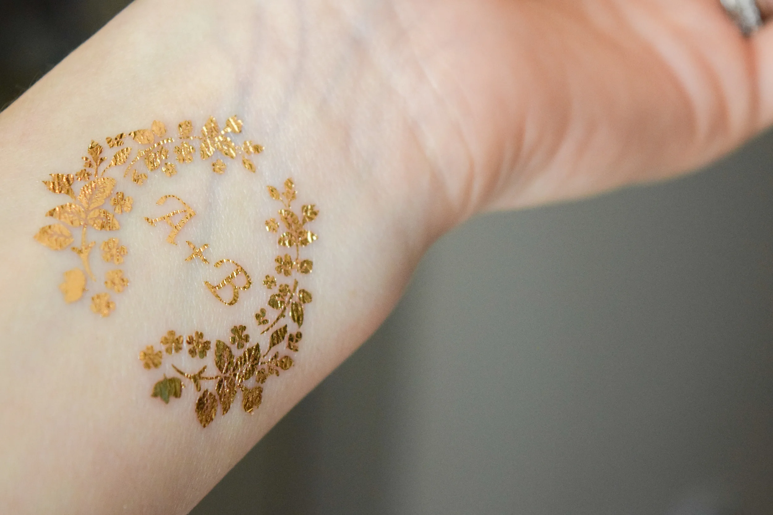 gold foil bahcelorette tattoos